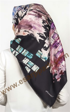 Piramit Tafta Dijital Eşarp 1940-2