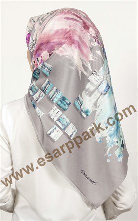 Piramit Tafta Dijital Eşarp 1940-3