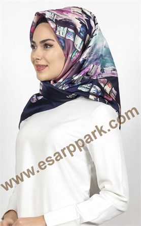 Piramit Tafta Dijital Eşarp 1940-8