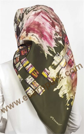 Piramit Tafta Dijital Eşarp 1940-9