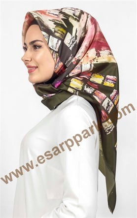 Piramit Tafta Dijital Eşarp 1940-9