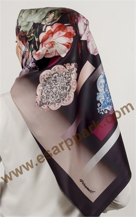 Piramit Tafta Dijital Eşarp 1941-3