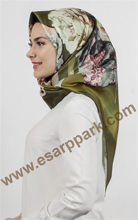 Piramit Tafta Dijital Eşarp 1941-4