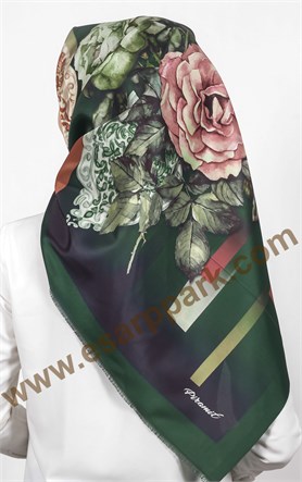 Piramit Tafta Dijital Eşarp 1941-5