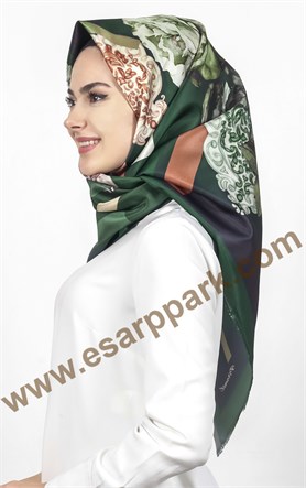 Piramit Tafta Dijital Eşarp 1941-5