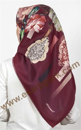 Piramit Tafta Dijital Eşarp 1941-6