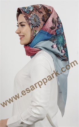 Piramit Tafta Dijital Eşarp 1942-1