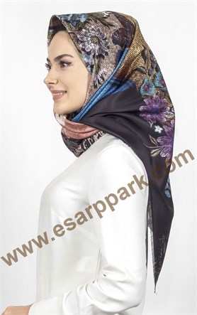 Piramit Tafta Dijital Eşarp 1942-10