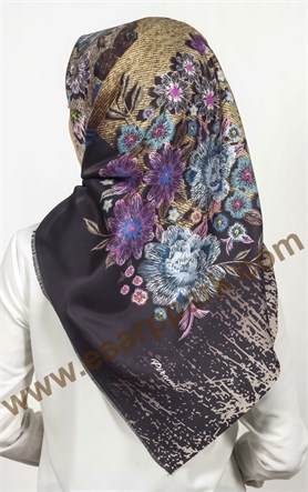 Piramit Tafta Dijital Eşarp 1942-10