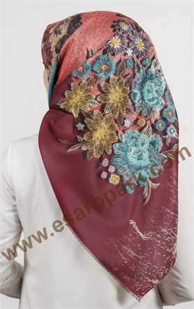 Piramit Tafta Dijital Eşarp 1942-4