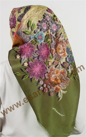 Piramit Tafta Dijital Eşarp 1942-6