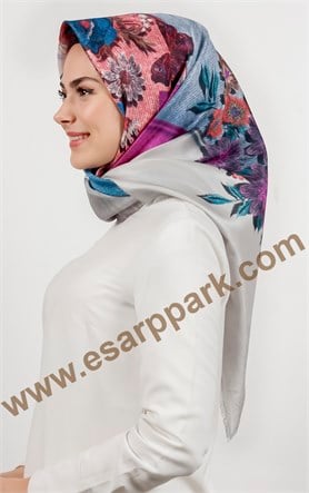 Piramit Tafta Dijital Eşarp 1942-8