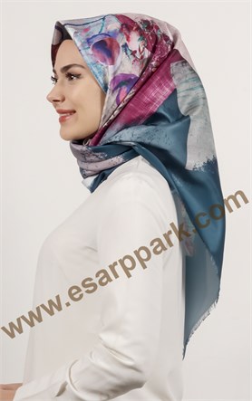 Piramit Tafta Dijital Eşarp 1943-9