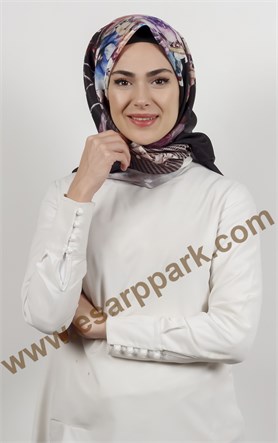 Piramit Tafta Dijital Eşarp 1944-3