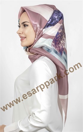 Piramit Tafta Dijital Eşarp 1945-5