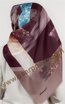 Piramit Tafta Dijital Eşarp 1945-1