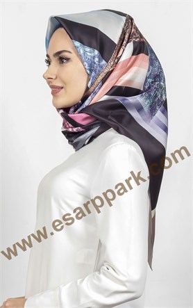 Piramit Tafta Dijital Eşarp 1945-6