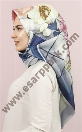 Piramit Tafta Dijital Eşarp 1946-11