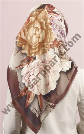 Piramit Tafta Dijital Eşarp 1946-12