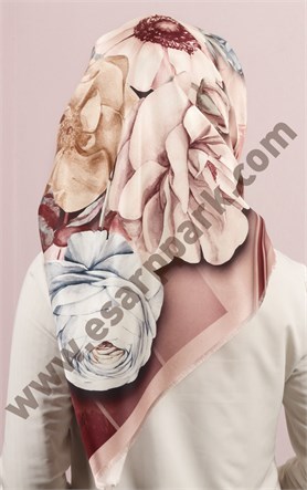 Piramit Tafta Dijital Eşarp 1946-13