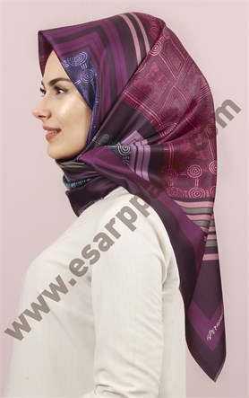 Piramit Tafta Dijital Eşarp 1946-16