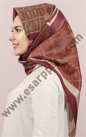 Piramit Tafta Dijital Eşarp 1946-18