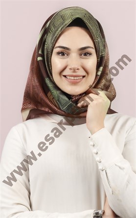 Piramit Tafta Dijital Eşarp 1946-19