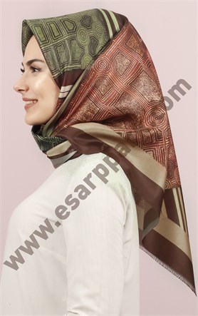 Piramit Tafta Dijital Eşarp 1946-19