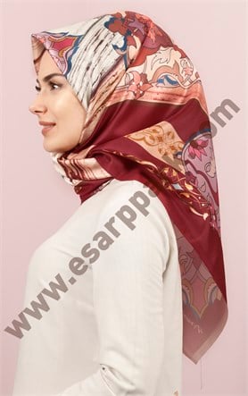 Piramit Tafta Dijital Eşarp 1946-20