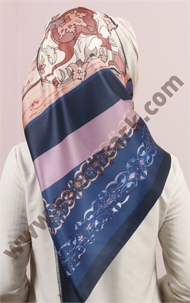 Piramit Tafta Dijital Eşarp 1946-23