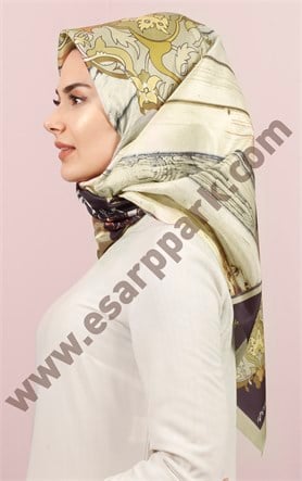 Piramit Tafta Dijital Eşarp 1946-24