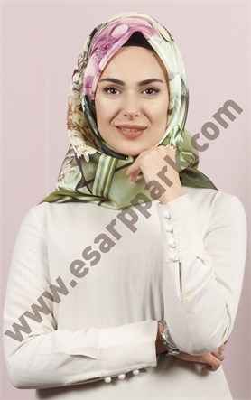 Piramit Tafta Dijital Eşarp 1946-25