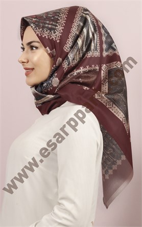 Piramit Tafta Dijital Eşarp 1946-26