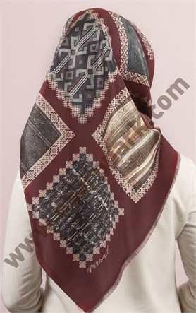 Piramit Tafta Dijital Eşarp 1946-26