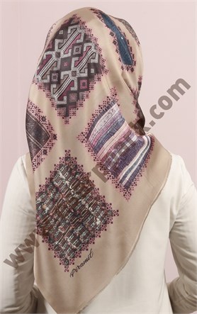 Piramit Tafta Dijital Eşarp 1946-27