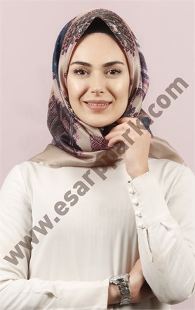 Piramit Tafta Dijital Eşarp 1946-27