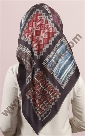 Piramit Tafta Dijital Eşarp 1946-28