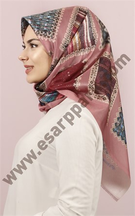 Piramit Tafta Dijital Eşarp 1946-29