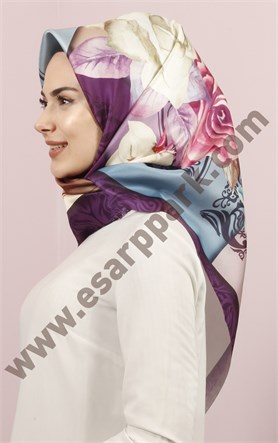 Piramit Tafta Dijital Eşarp 1946-3