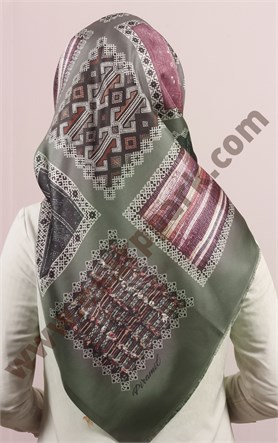 Piramit Tafta Dijital Eşarp 1946-30