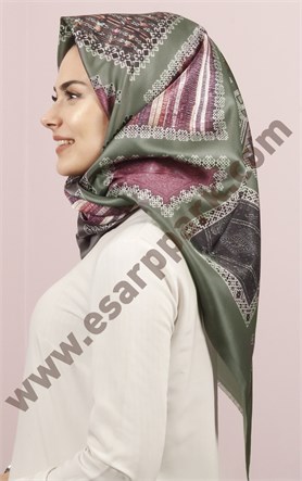 Piramit Tafta Dijital Eşarp 1946-30