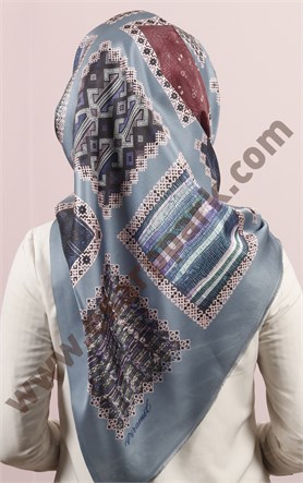 Piramit Tafta Dijital Eşarp 1946-31