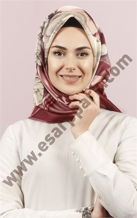 Piramit Tafta Dijital Eşarp 1946-32