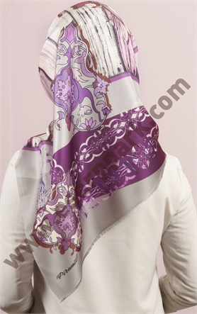 Piramit Tafta Dijital Eşarp 1946-33