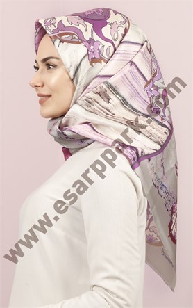 Piramit Tafta Dijital Eşarp 1946-33