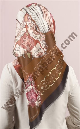 Piramit Tafta Dijital Eşarp 1946-36