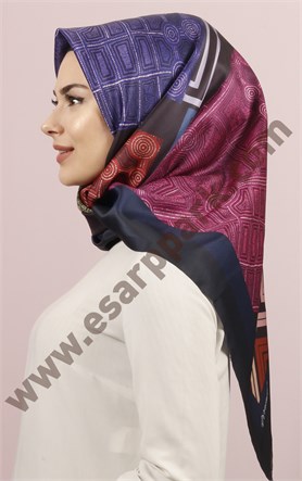 Piramit Tafta Dijital Eşarp 1946-38