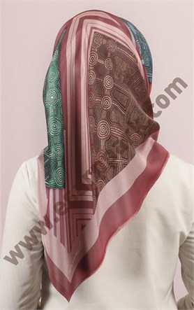 Piramit Tafta Dijital Eşarp 1946-39