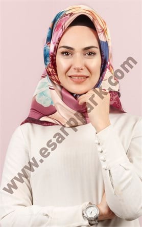 Piramit Tafta Dijital Eşarp 1946-4