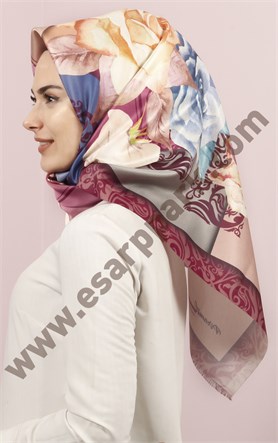 Piramit Tafta Dijital Eşarp 1946-4